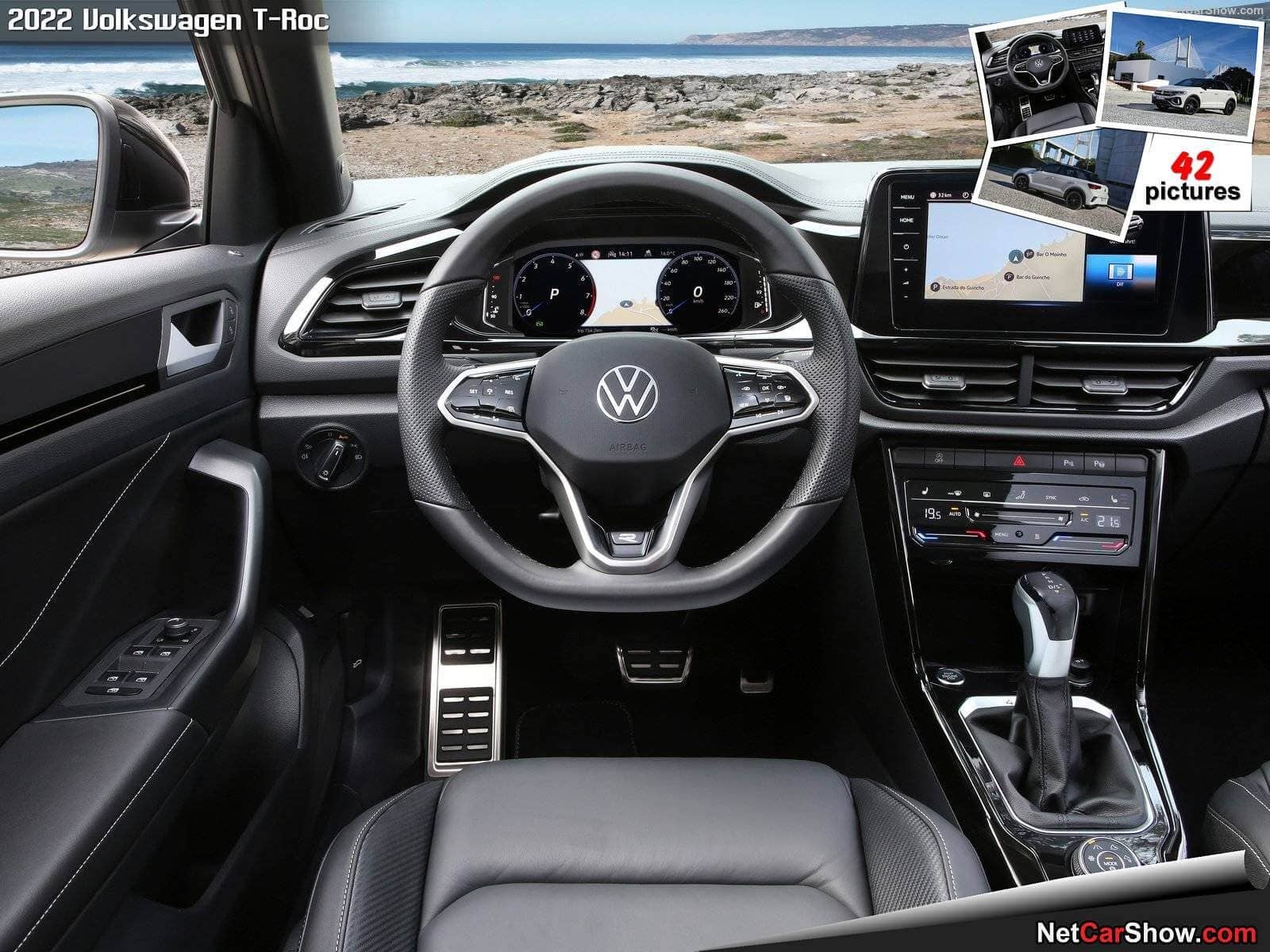 Interiér auta VW T-roc Style na dlhodobý prenájom.