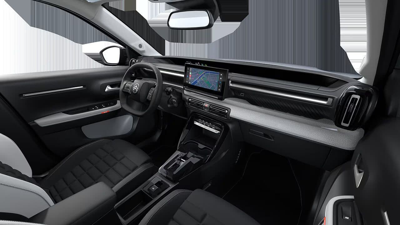 Kabína auta Citroen C3 Aircross Max od AVIS Maxirent.