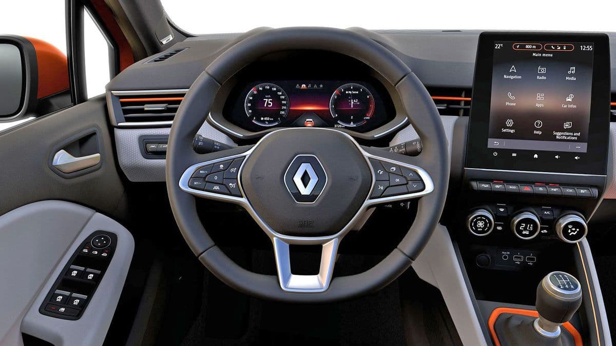 Volant auta Renault Clio Techno na dlhodobý prenájom.