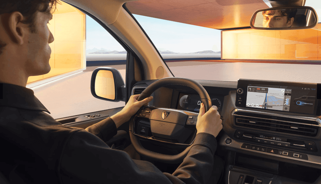 Volant auta Peugeot Treveller na dlhodobý prenájom.