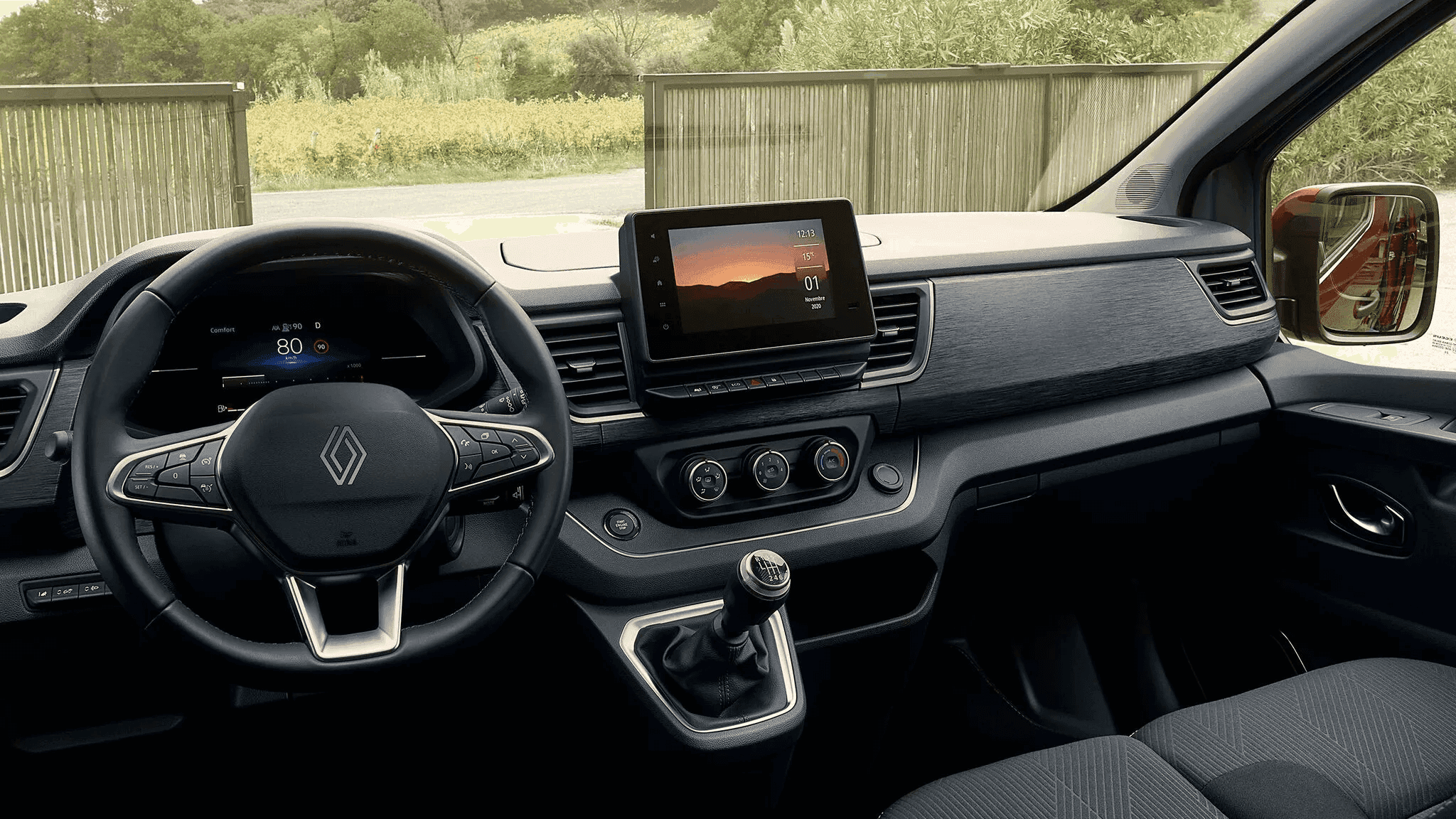 Interiér auta Renault Trafin na dlhodobý prenájom.