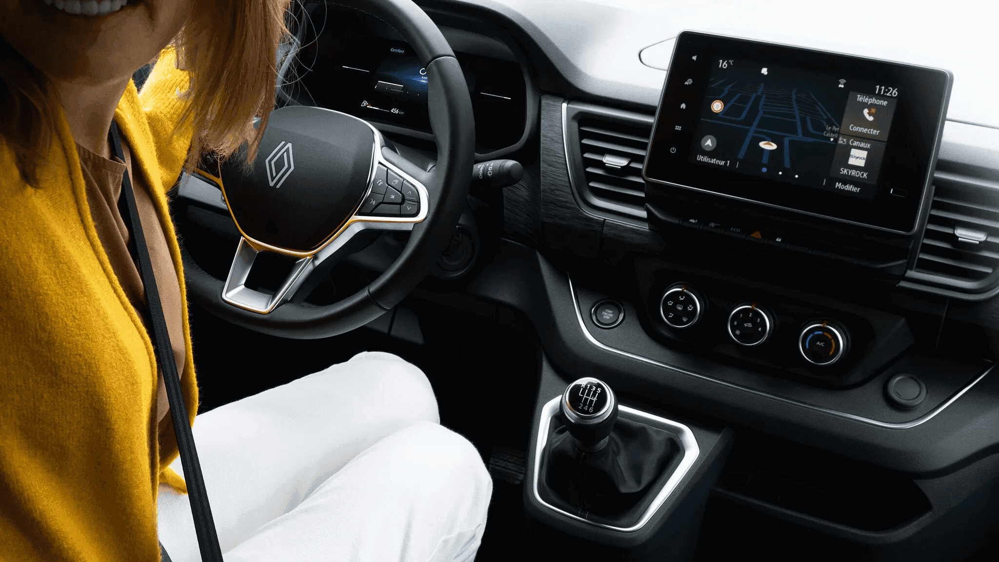 Interiér auta Renault Trafic na dlhodobý prenájom