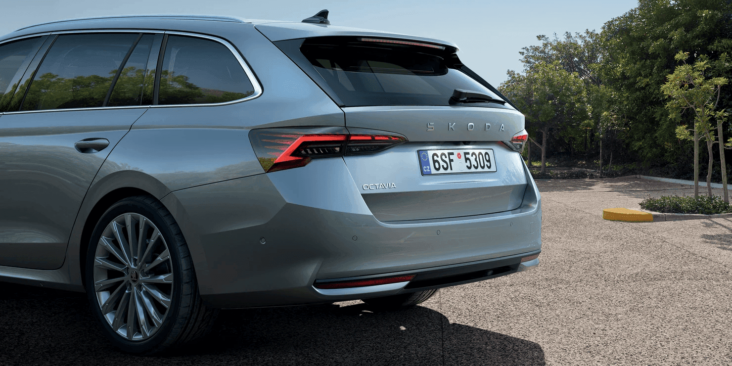 Exteriér auta Škoda Octavia na dlhodobý prenájom.