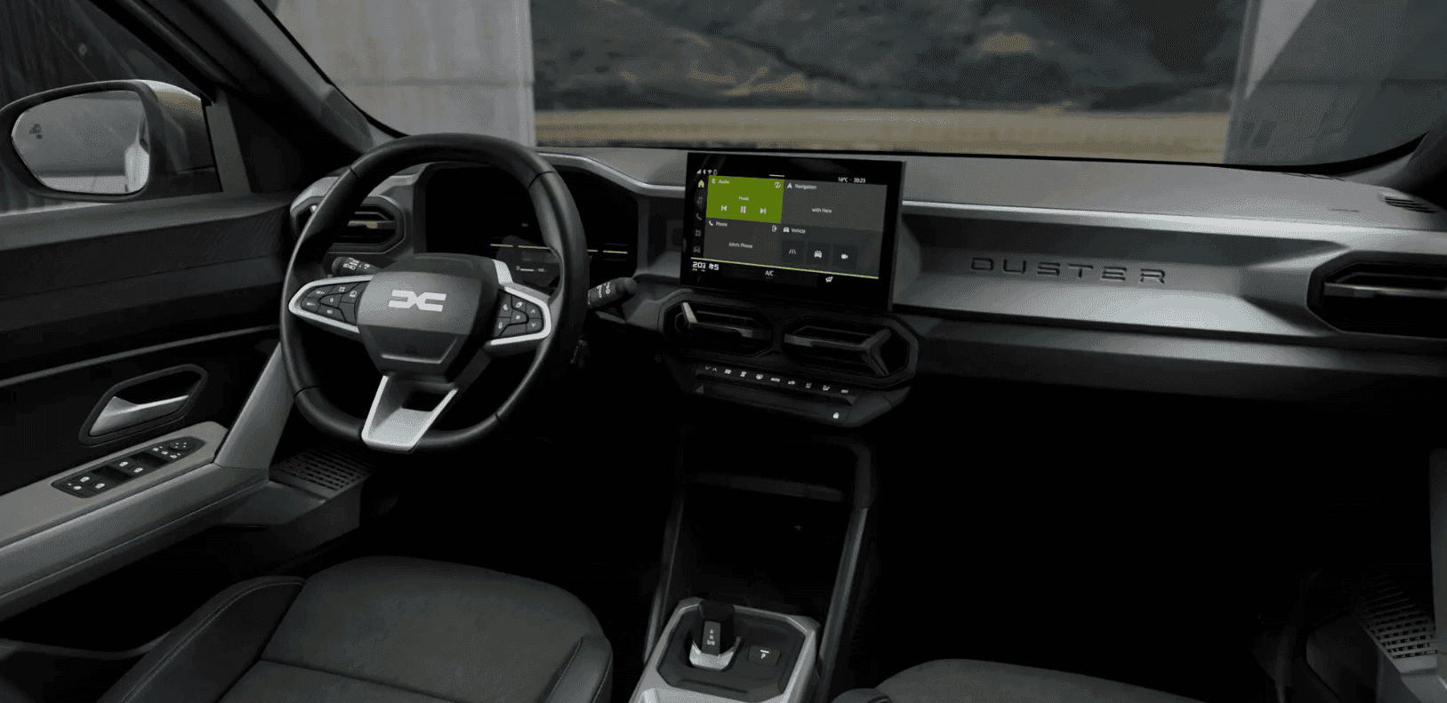 Interiér auta Dacia Duster od AVIS Maxirent.