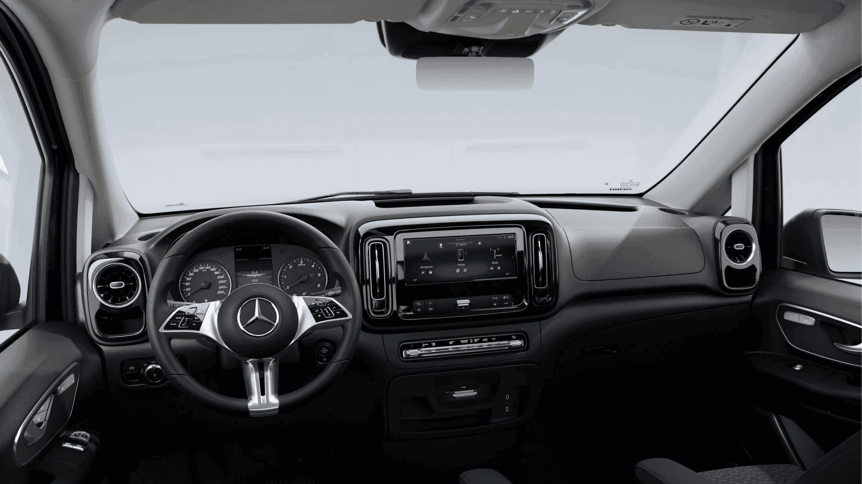 Interiér auta Mercedes-Benz Vito na dlhodobý prenájom.