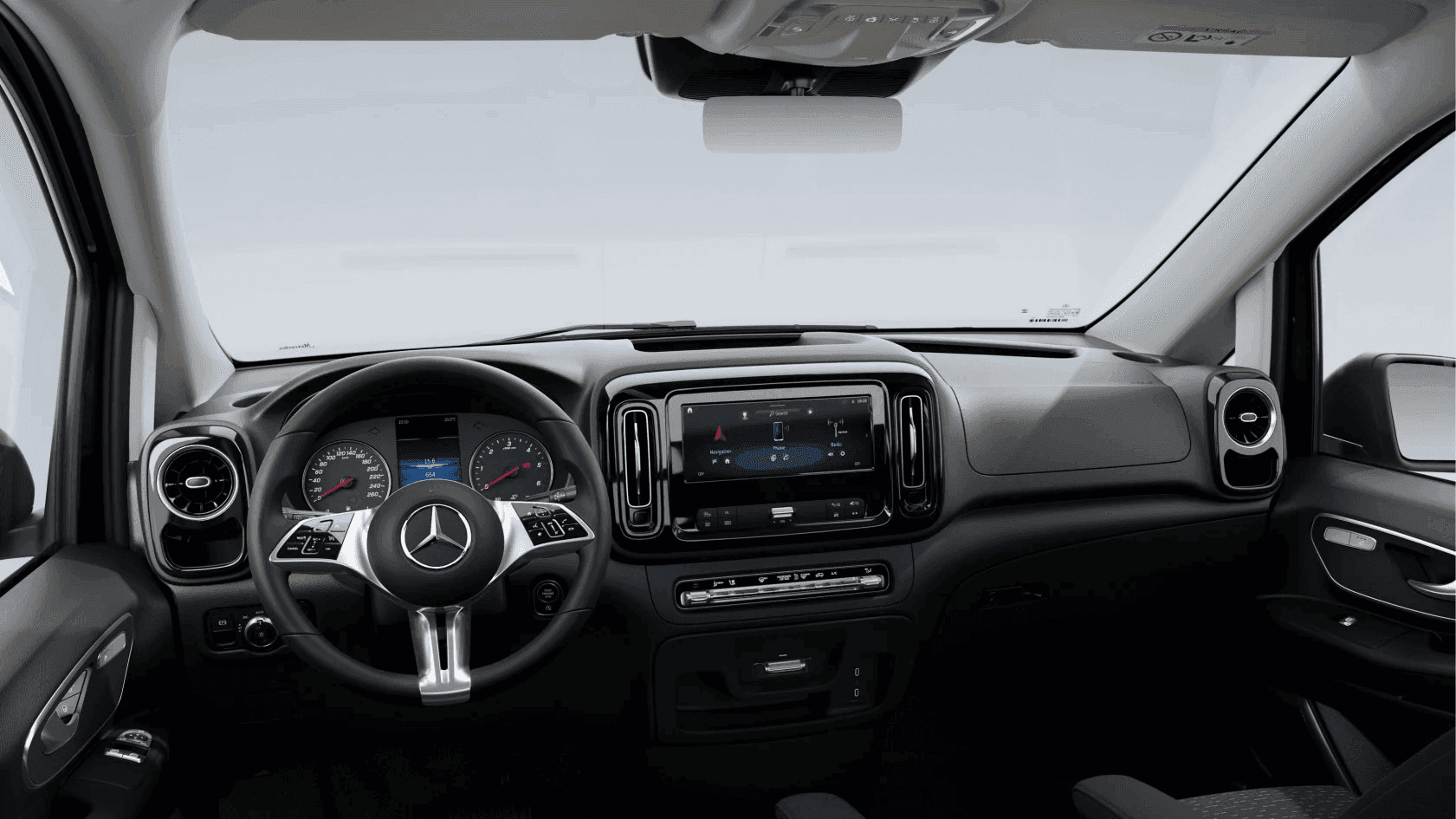 Interiér auta Mercedes-Benz Vito na dlhodobý prenájom.